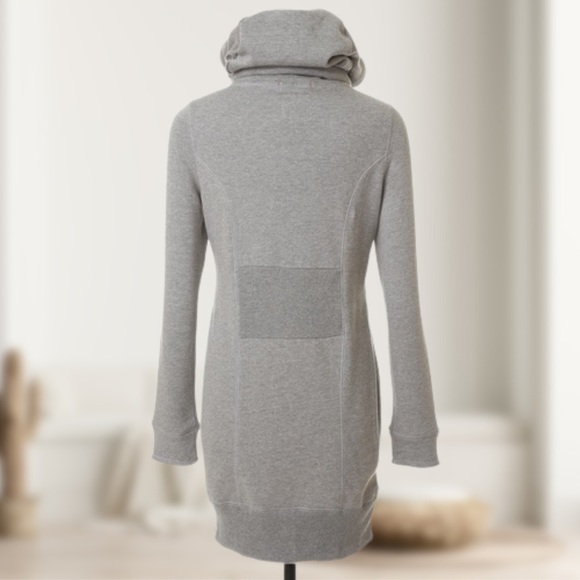 Triple Five Soul Y2K Gray Long Front Zip Fleece Size Small - Picture 3 of 12